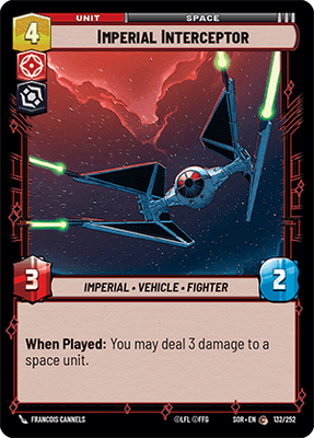 【傷あり特価】【SOR132/EN】Imperial Interceptor