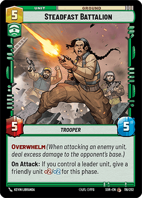【傷あり特価】【SOR116/EN】Steadfast Battalion