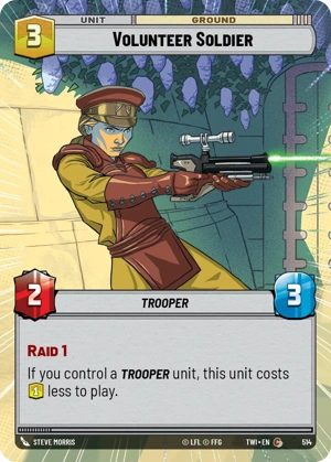 【傷あり特価】【TWI514/EN】Volunteer Soldier(HYPERSPACE)