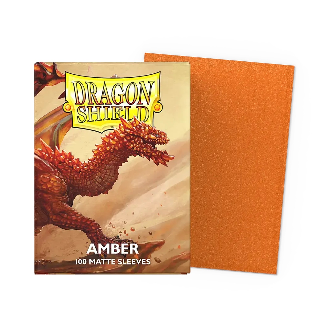 【Dragon Shield】Matte - Amber(スタンダードサイズ/100枚入り)※配送方法はゆうパックをご選択ください