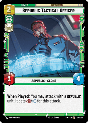 【傷あり特価】【TWI091/EN】Republic Tactical Officer(FOIL)