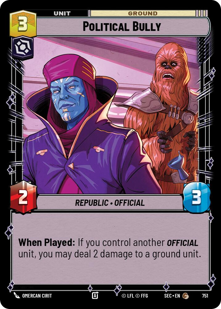 【SEC0751/EN】Political Bully (Foil)