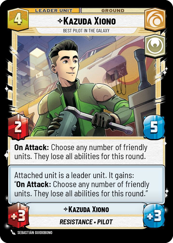 【JTL018/EN】Kazuda Xiono - Best Pilot in the Galaxy