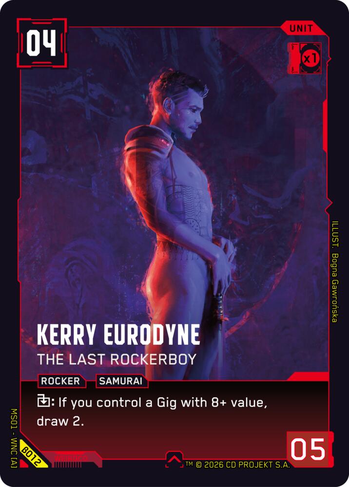 【WNCBβ012/EN】Kerry Eurodyne: The Last Rockerboy