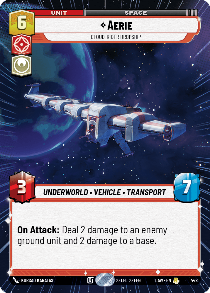 【LAW448/EN】Aerie - Cloud-Rider Dropship (Hyperspace)