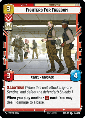 【傷あり特価】【SOR143/EN】Fighters for Freedom