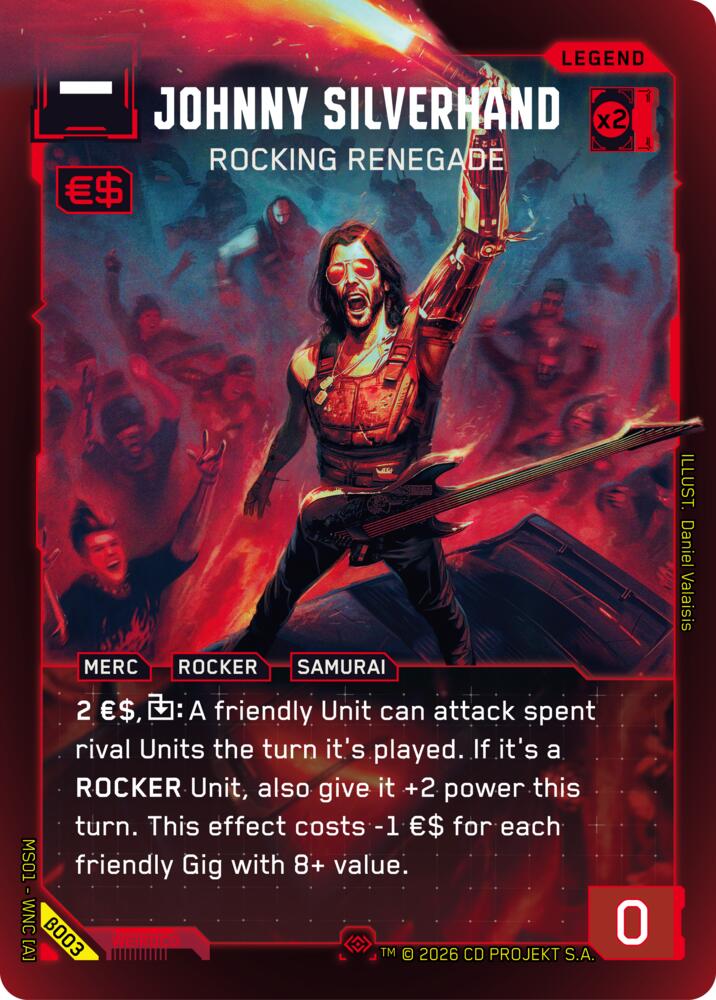 【WNCBβ003/EN】Johnny Silverhand: Rocking Renegade