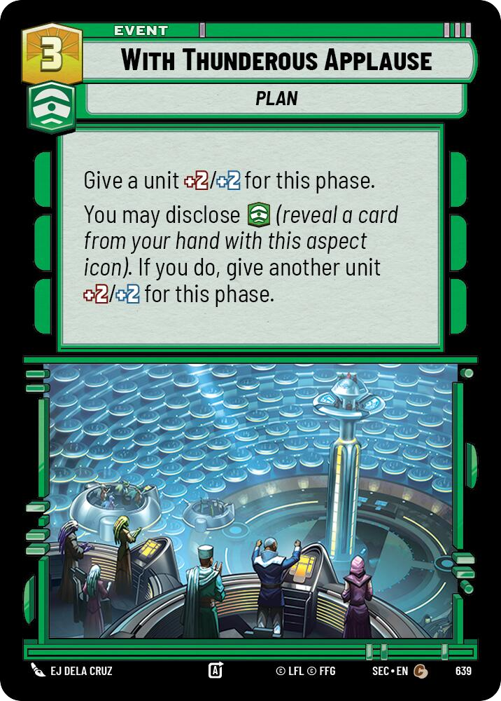 【SEC0639/EN】With Thunderous Applause (Foil)