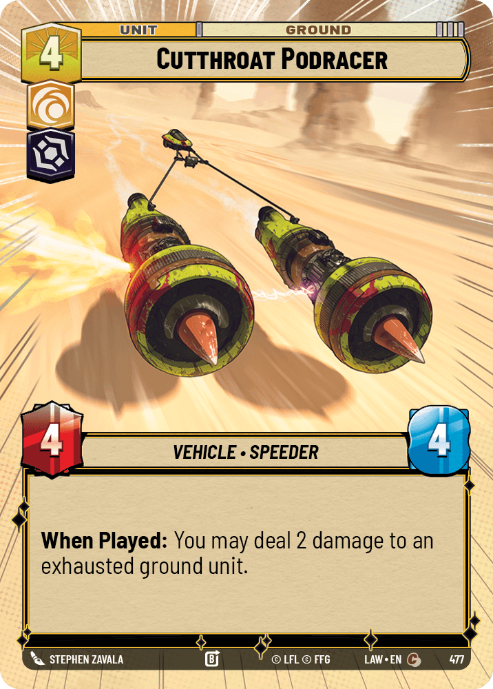 【LAW477/EN】Cutthroat Podracer (Hyperspace)