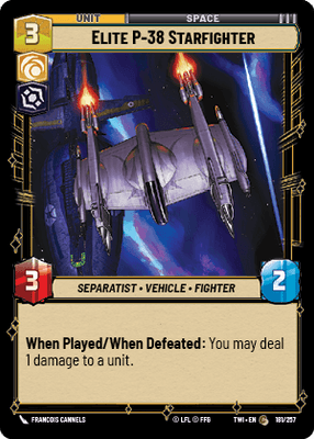 【傷あり特価】【TWI181/EN】Elite P-38 Starfighter