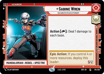 【傷あり特価】【SOR014/EN】Sabine Wren - Galvanized Revolutionary