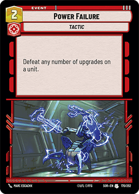【傷あり特価】【SOR170/EN】Power Failure