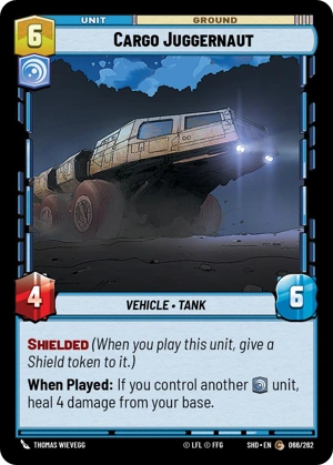 【傷あり特価】【SHD066/EN】Cargo Juggernaut(FOIL)