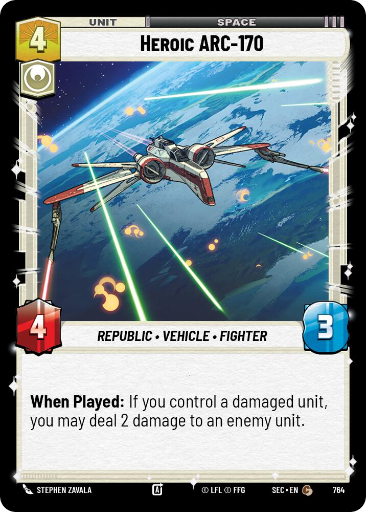 【SEC0764/EN】Heroic ARC-170 (Foil)