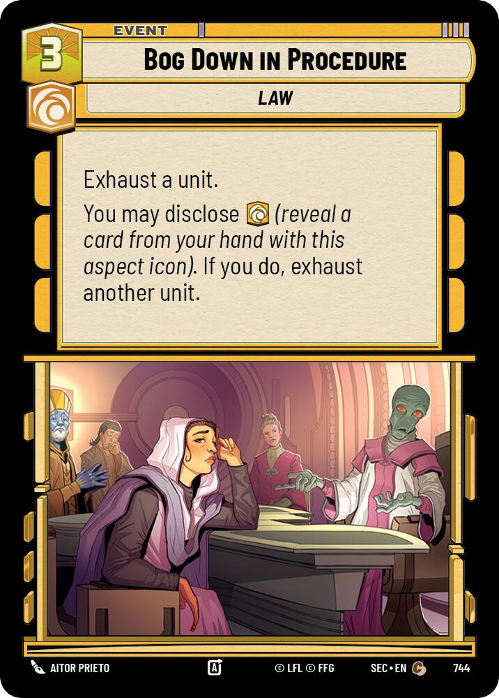 【SEC0744/EN】Bog Down in Procedure (Foil)