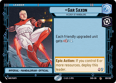 【傷あり特価】【SHD001/EN】Gar Saxon - Viceroy of Mandalore