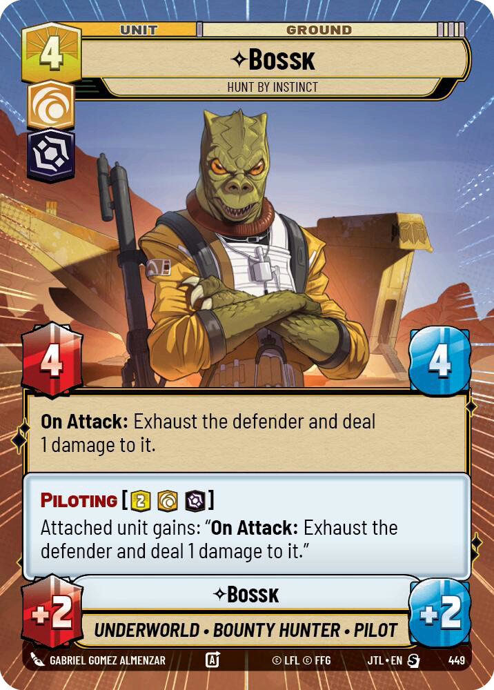 【JTL449/EN】Bossk - Hunt By Instinct (Hyperspace)