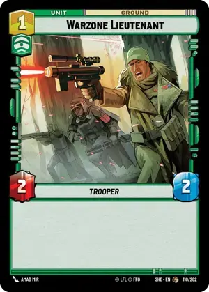 【SHD110/EN】Warzone Lieutenant(FOIL)