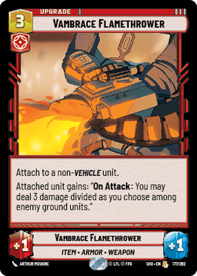 【傷あり特価】【SHD177/EN】Vambrace Flamethrower