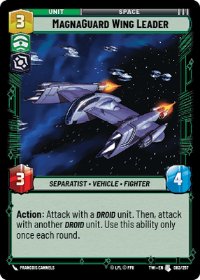 【傷あり特価】【TWI082/EN】MagnaGuard Wing Leader(FOIL)