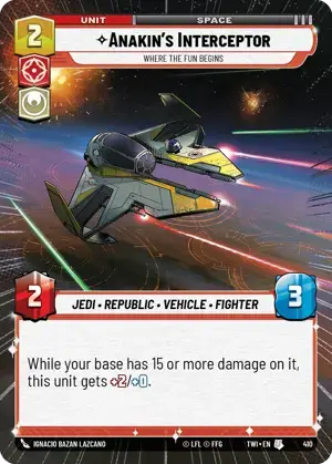 【傷あり特価】【TWI410/EN】Anakin's Interceptor - Where the Fun Begins(HYPERSPACE)