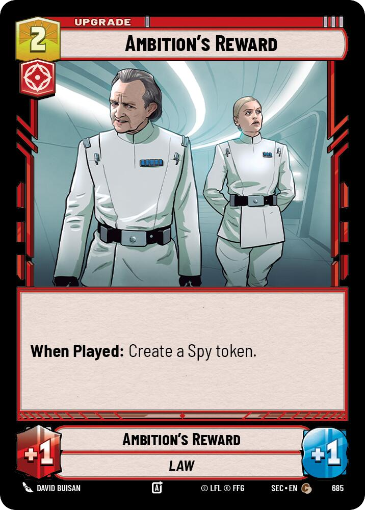 【SEC0685/EN】Ambition's Reward (Foil)