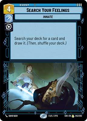 【傷あり特価】【SOR042/EN】Search Your Feelings