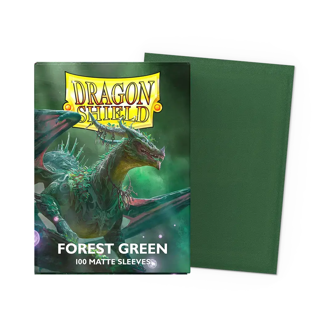 【Dragon Shield】Matte - FOREST GREEN(スタンダードサイズ/100枚入り)※配送方法はゆうパックをご選択ください