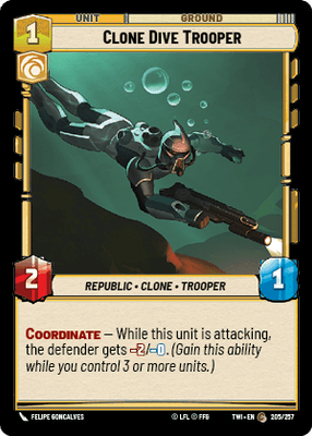 【傷あり特価】【TWI205/EN】Clone Dive Trooper(FOIL)