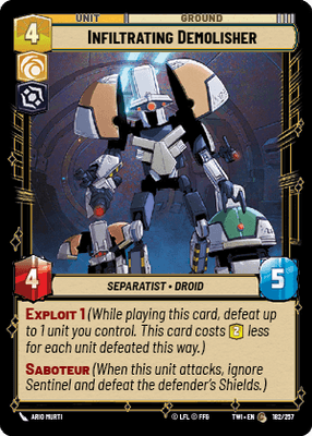 【傷あり特価】【TWI182/EN】Infiltrating Demolisher(FOIL)