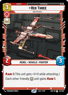 【傷あり特価】【SOR144/EN】Red Three - Unstoppable