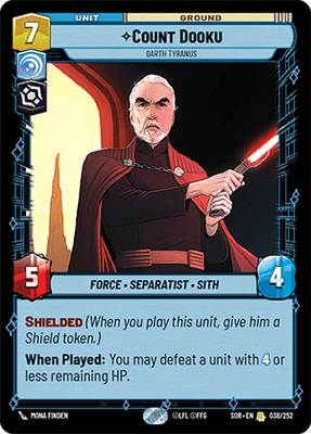 【傷あり特価】【SOR038/EN】Count Dooku - Darth Tyranus