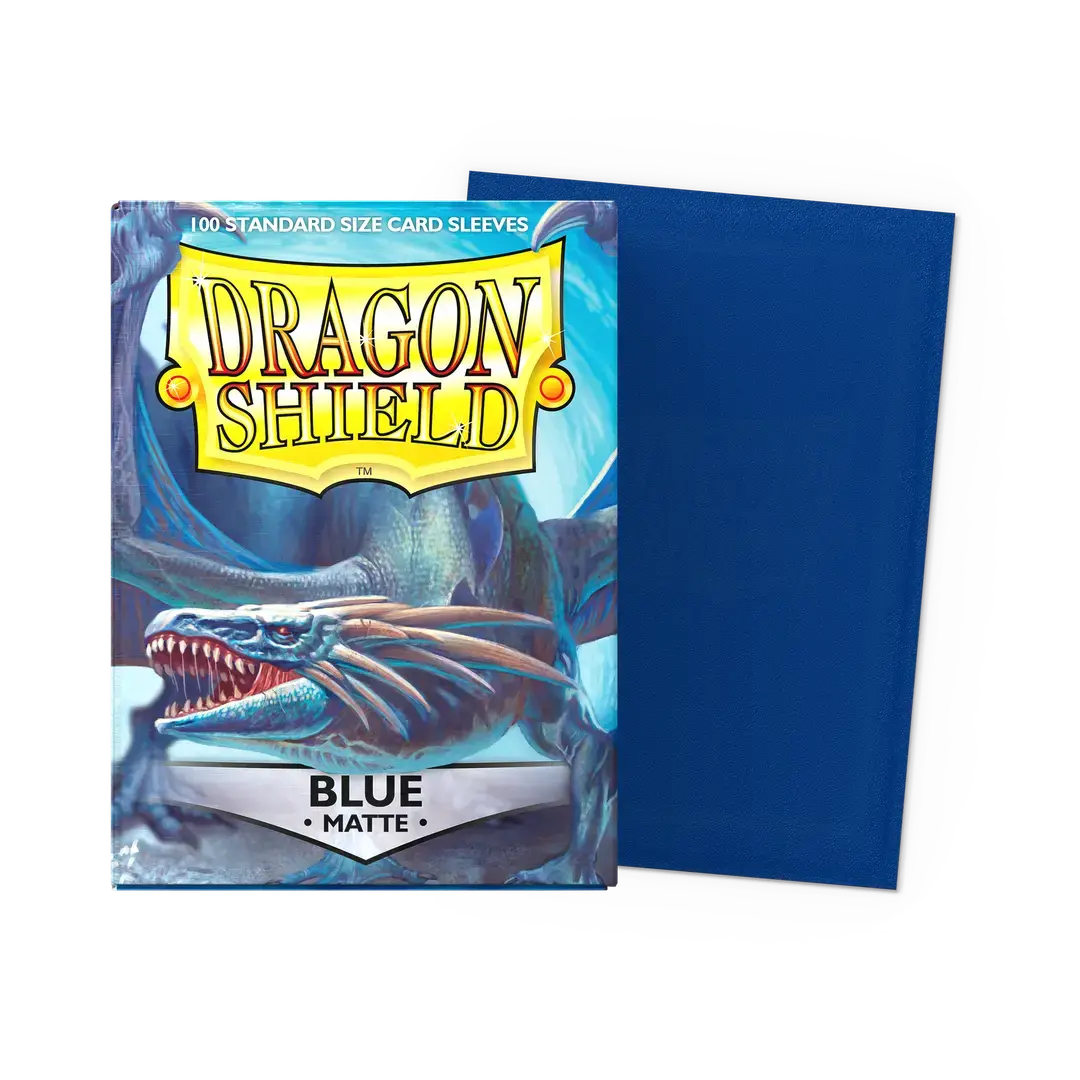 【Dragon Shield】Matte - BLUE(スタンダードサイズ/100枚入り)※配送方法はゆうパックをご選択ください