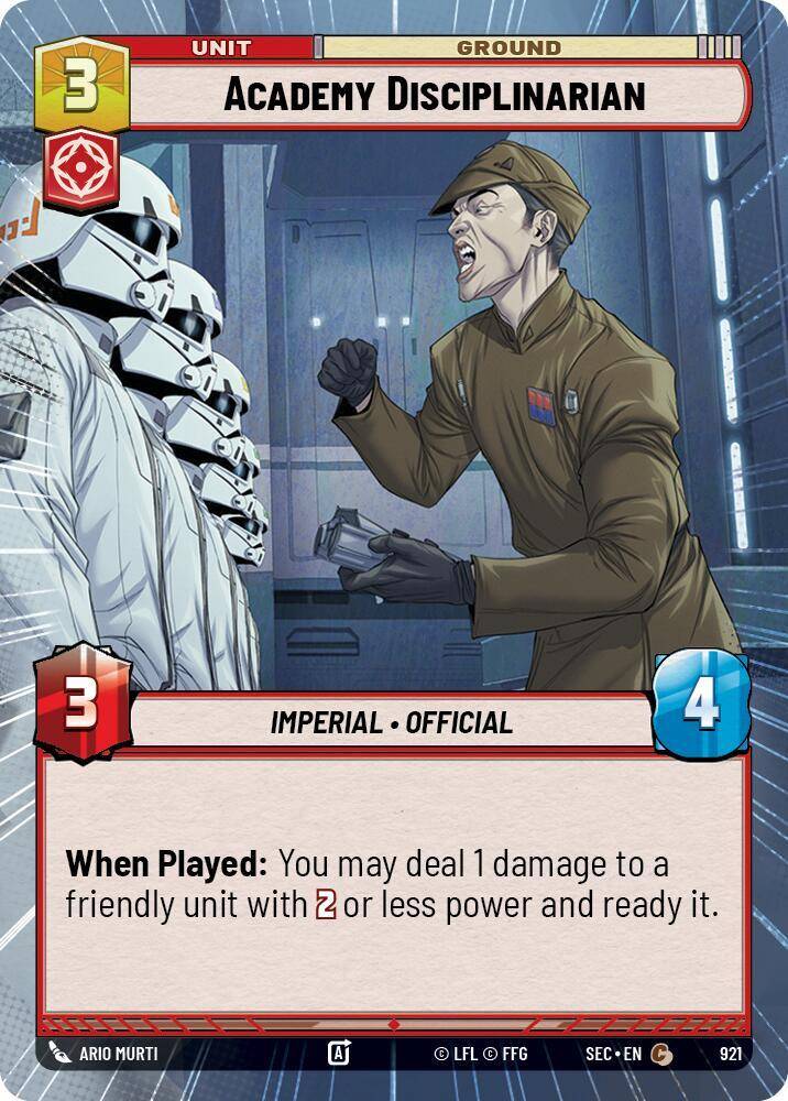 【SEC0921/EN】Academy Disciplinarian (Hyperspace/Foil)