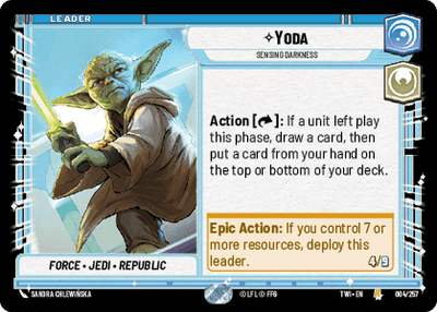 【傷あり特価】【TWI004/EN】Yoda - Sensing Darkness