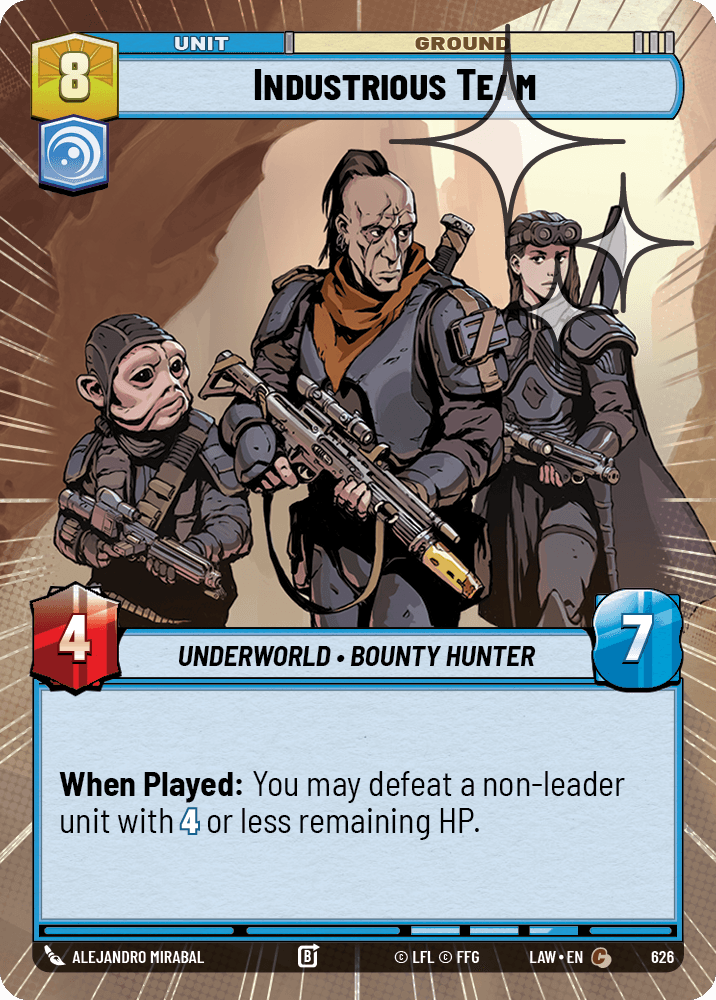 【LAW626/EN】Industrious Team (Hyperspace/Foil)