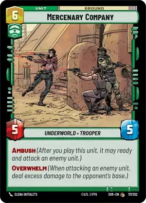 【傷あり特価】【SOR117/EN】Mercenary Company(FOIL)