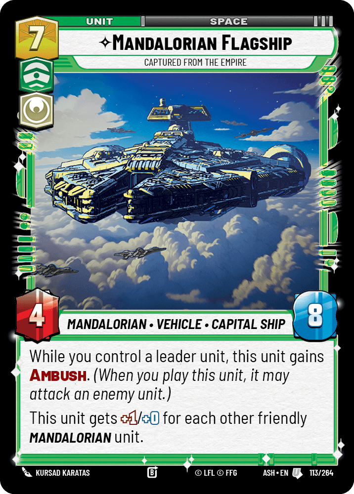 【ASH113/EN】Mandalorian Flagship - Captured from the Empire
