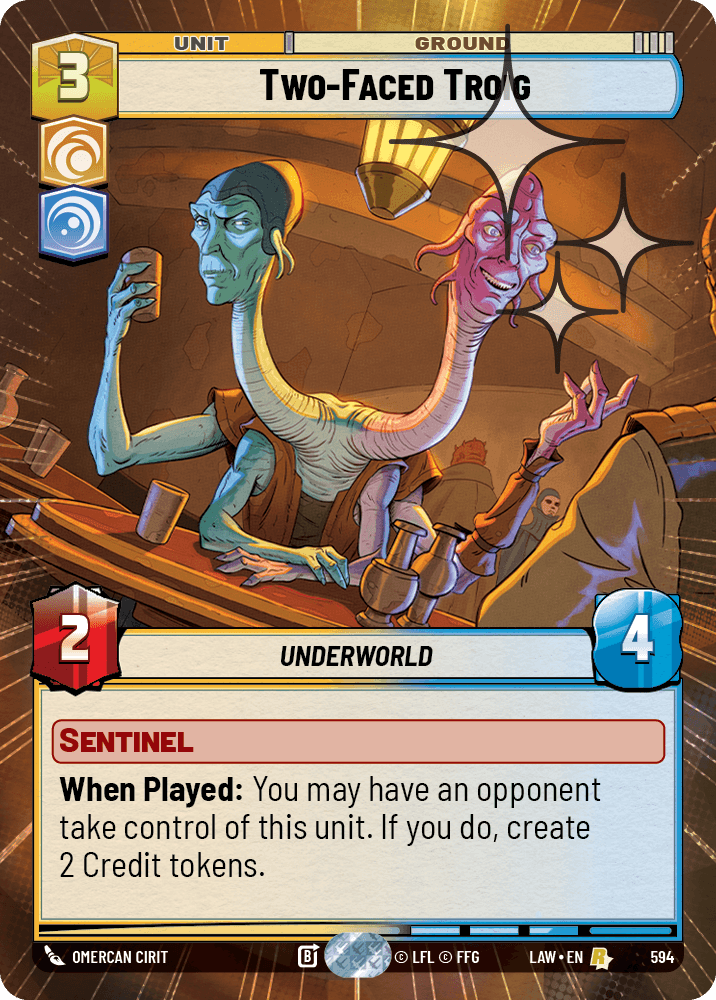 【LAW594/EN】Two-Faced Troig (Hyperspace/Foil)