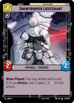 【傷あり特価】【SOR227/EN】Snowtrooper Lieutenant(FOIL)