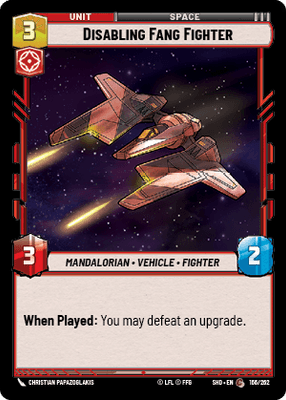 【傷あり特価】【SHD166/EN】Disabling Fang Fighter