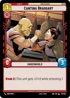 【傷あり特価】【SOR157/EN】Cantina Braggart(FOIL)