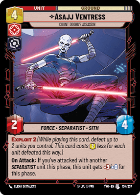【傷あり特価】【TWI134/EN】Asajj Ventress - Count Dooku's Assassin