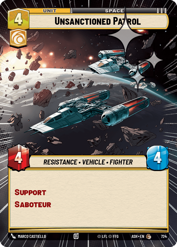 【ASH724/EN】Unsanctioned Patrol (Hyperspace/Foil)