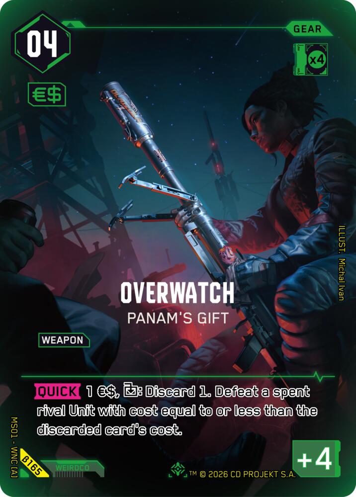 【WNCBβ165/EN】Overwatch: Panam's Gift(ICONIC)