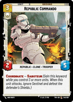【傷あり特価】【TWI243/EN】Republic Commando
