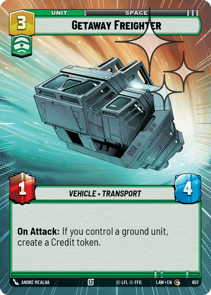 【LAW657/EN】Getaway Freighter (Hyperspace/Foil)