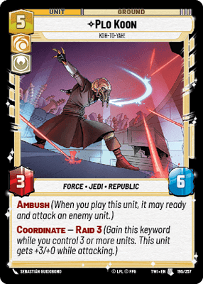 【傷あり特価】【TWI196/EN】Plo Koon - Koh-to-yah!