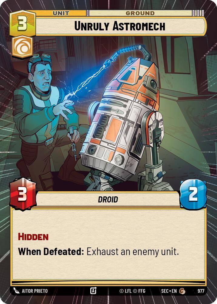 【SEC0977/EN】Unruly Astromech (Hyperspace/Foil)