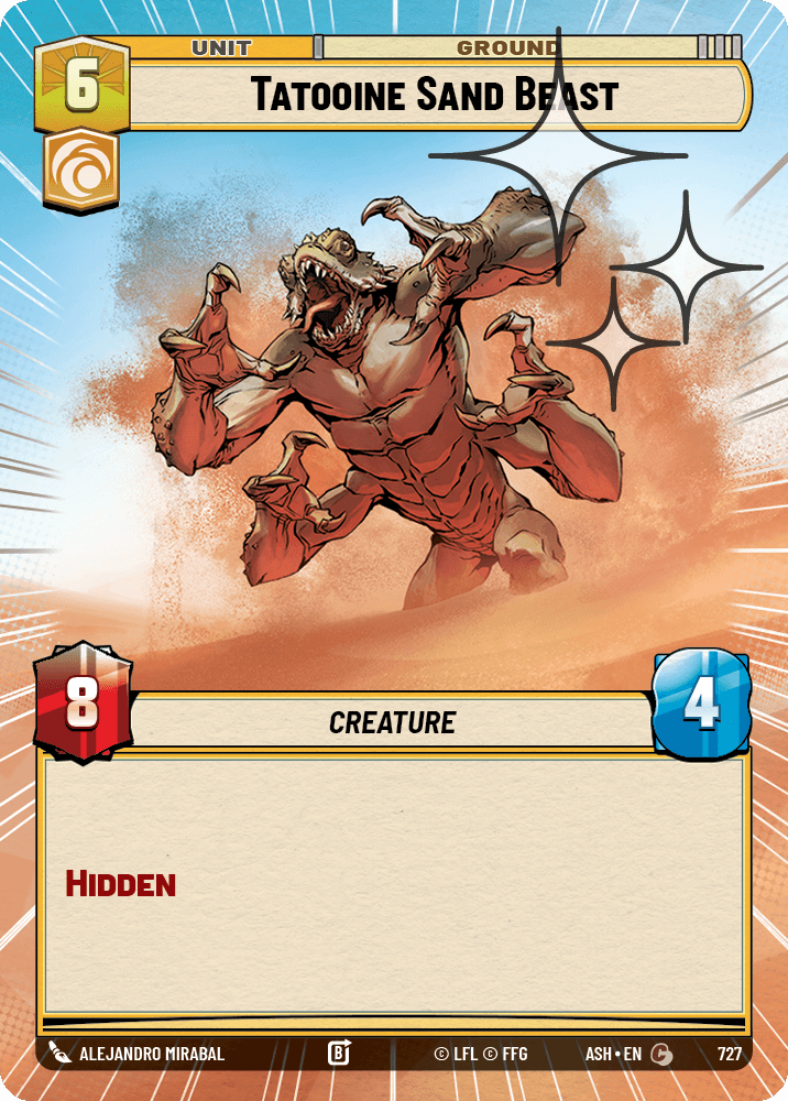 【ASH727/EN】Tatooine Sand Beast (Hyperspace/Foil)
